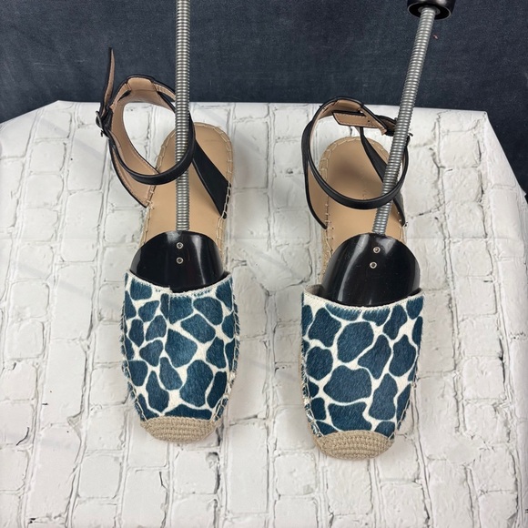 EUC Ann Taylor Women’s Isabella Giraffe Real Calf Hair Espadrilles Sz 8.5M - Picture 3 of 11